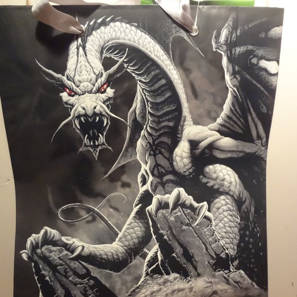 Tree-Free Dragon Gift Bag with Gift Card and Tissue Paper - Picture 1 of 3